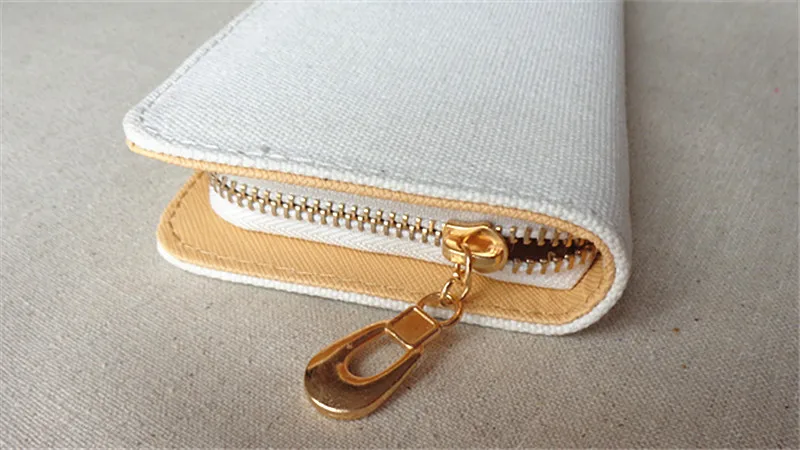 Модный женский длинный кошелек ручной работы на молнии с изображением лотоса