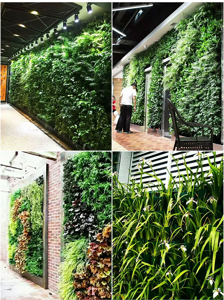 Настенный посадки сумки 4/9/18/49/72 отделениями зеленый светильник расти мешок ящик для комнатных растений, вертикальный в виде садовых овощей жизни сумка продукты питания и напитки