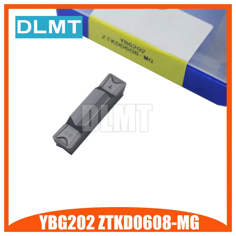 10 шт. YBG202 ZTKD0608 MG карбидные вставки для резки и фальцовки ЧПУ отрезная пластина из