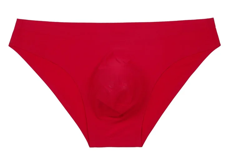 Sexy Men Underwear Briefs Shorts Seamless Thin Ice Silk Panties Solid Low Waist Underpants Cueca ropa interior hombre M-3XL |