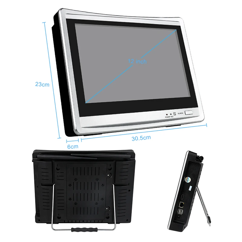 Techage 2 в 1 4CH 1080P 12 "LCD Беспроводной NVR Wifi CCTV система Открытый 2MP аудио запись звук
