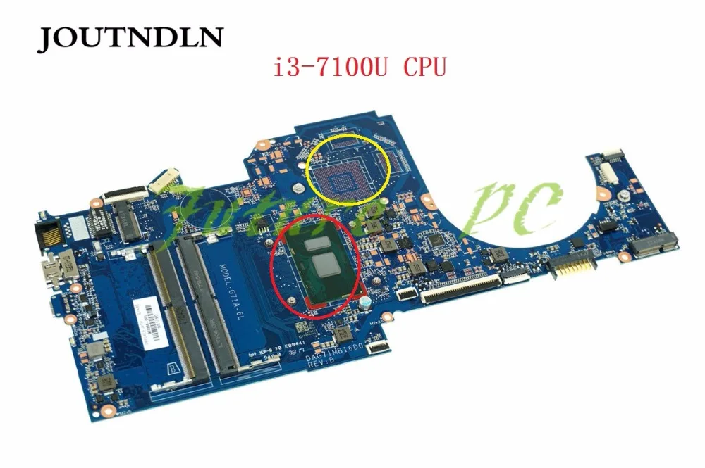 JOUTNDLN для HP PAVILION 14-BK 14-BP 14-bk069sa материнская плата ноутбука 927266-601 G71A-6L DAG71MB16D0 DDR4 i3-7100U |