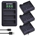 3 шт., 3,80 в, 1450 мАч, оригинальный аккумулятор Mijia + светодиодное зарядное устройство с 3 слотами USB для Xiaomi Mijia Mini Camera Mijia, аксессуары для экшн-камеры Mijia