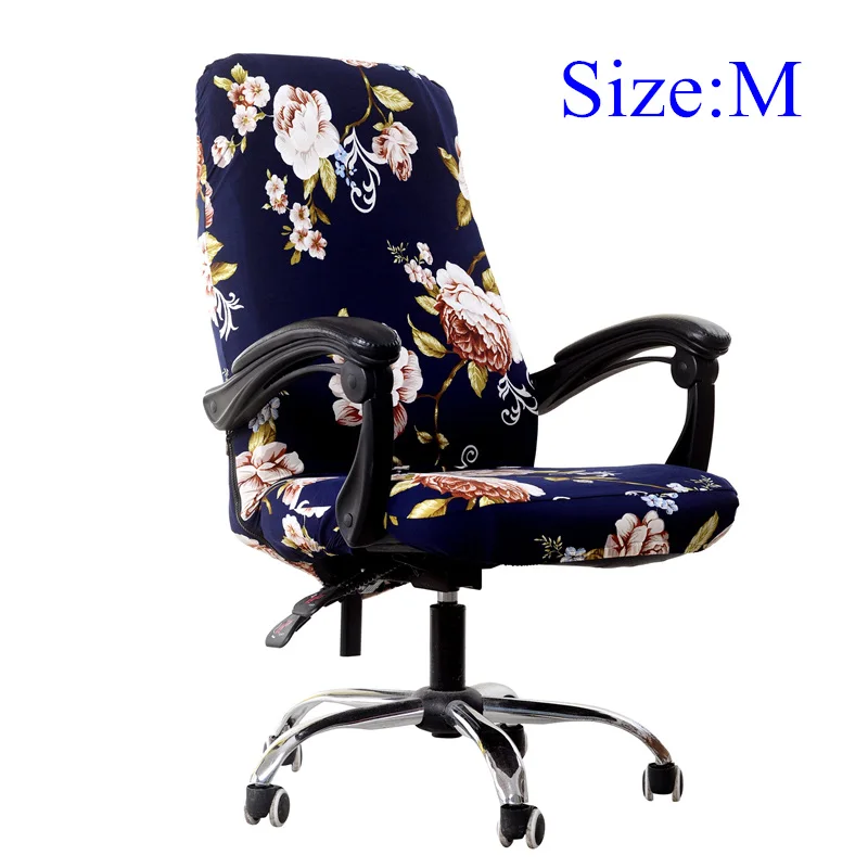 jindianliren Size M 3 размера современный офисный чехол на компьютерное кресло с принтом спандекс чехлы для сидений для компьютерных игр съемные стрейч чехлы для сидений - Цвет: jindianliren Size M