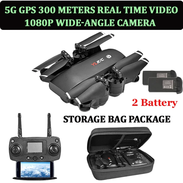 5G GPS 1080P 2B FPV Дрон gps 1080P камера HD wifi низкая мощность возврат живое видео следование за мной складной селфи Квадрокоптер с камерой VS sg906 Zino - Цвет: 5G GPS 1080P 2B