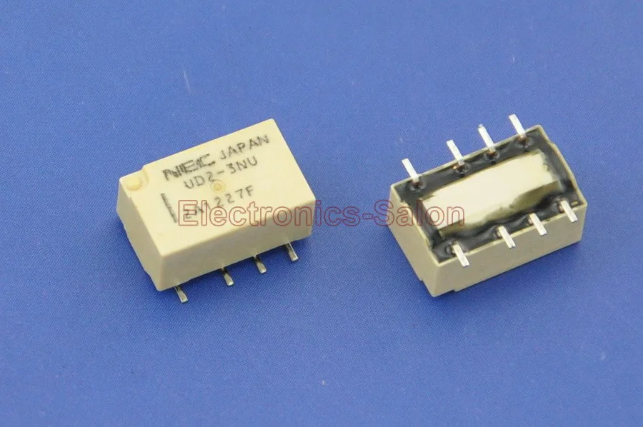 

( 2 pcs/lot ) UD2-3NU SMD Signal Relay,DC 3V,Ultra-miniature Flat,DPDT/2 Form C