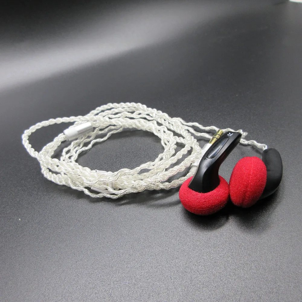 FENGRU DIY EMX500 наушники вкладыши с плоской головкой Наушники Hi Fi регулятор баса DJ