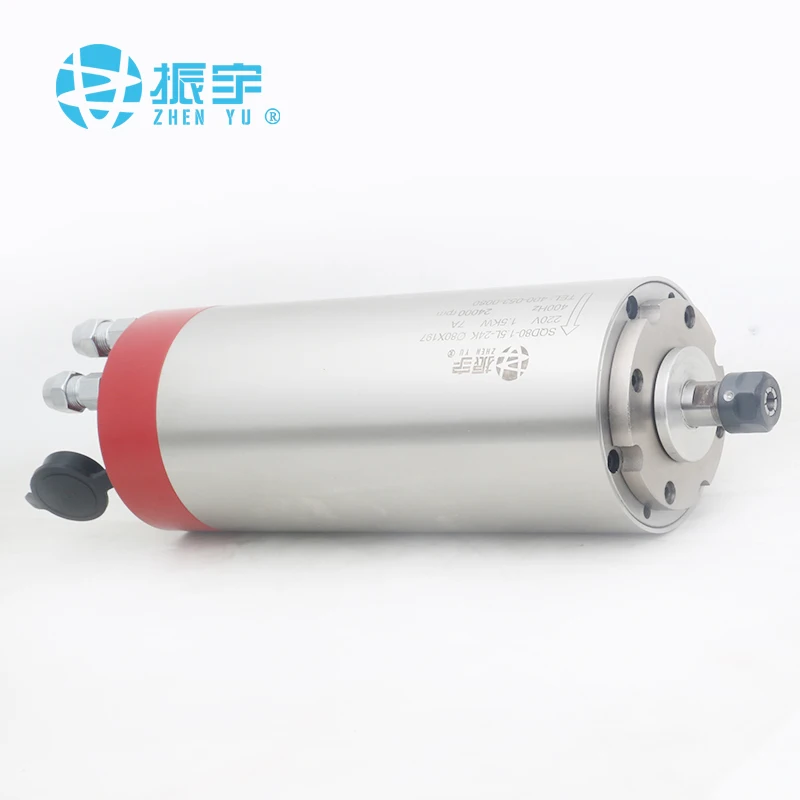 ZHENYU/SQD 1.5kw ER11 шпиндель с водяным охлаждением 4 подшипниками|Шпиндель станка| |