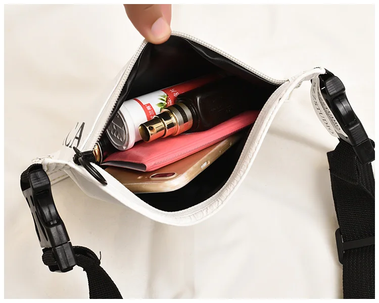 Женская поясная сумка GETSRING для женщин 2020 нагрудная с буквенным принтом белая