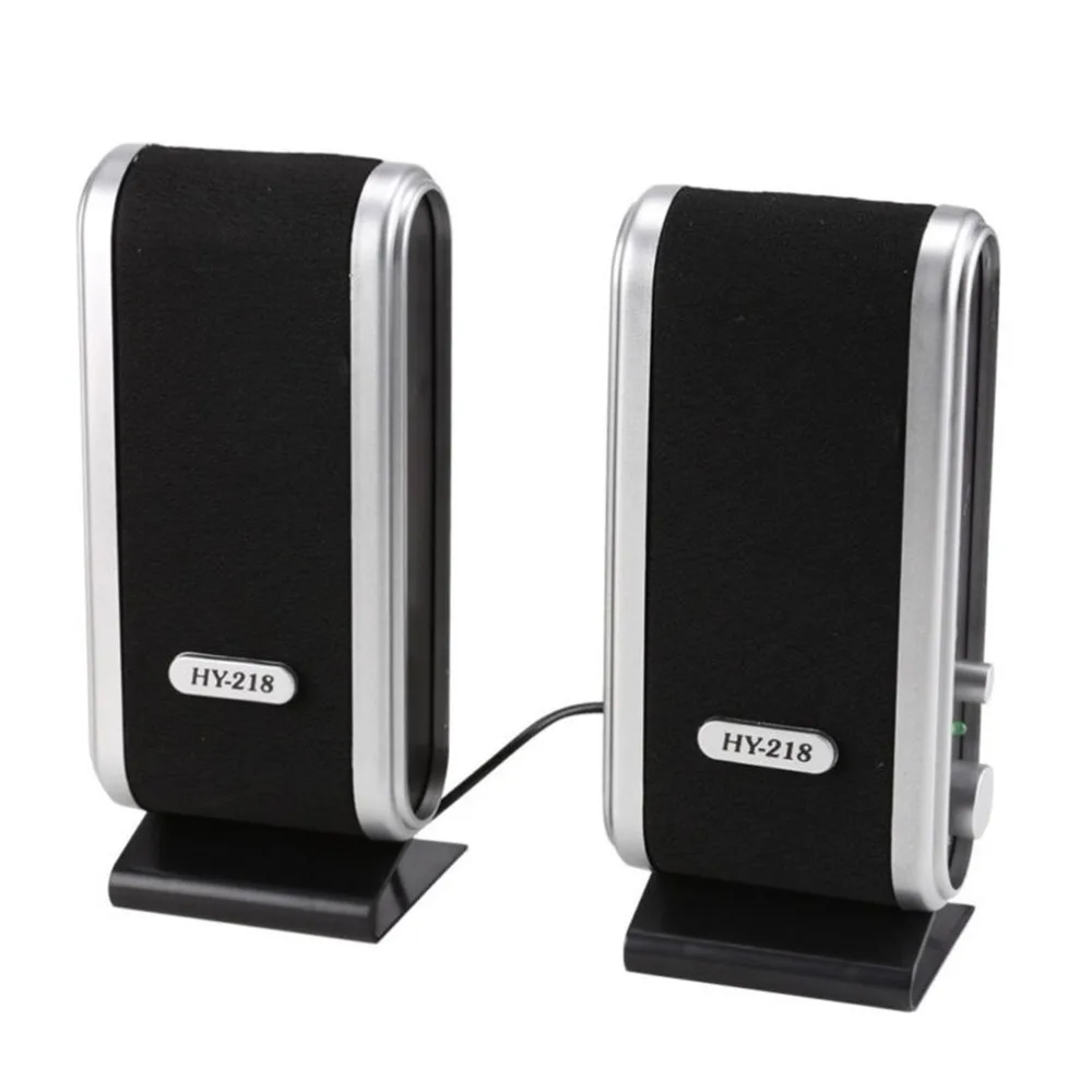 LESHP портативный динамик для компьютера HY 218 Портативный USB Стерео Soundbox