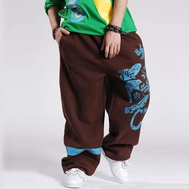 

Free shipping plus size 5XL autumn mens hip hop pants long trousers cotton print men winter Extra large men's pant 4 colors