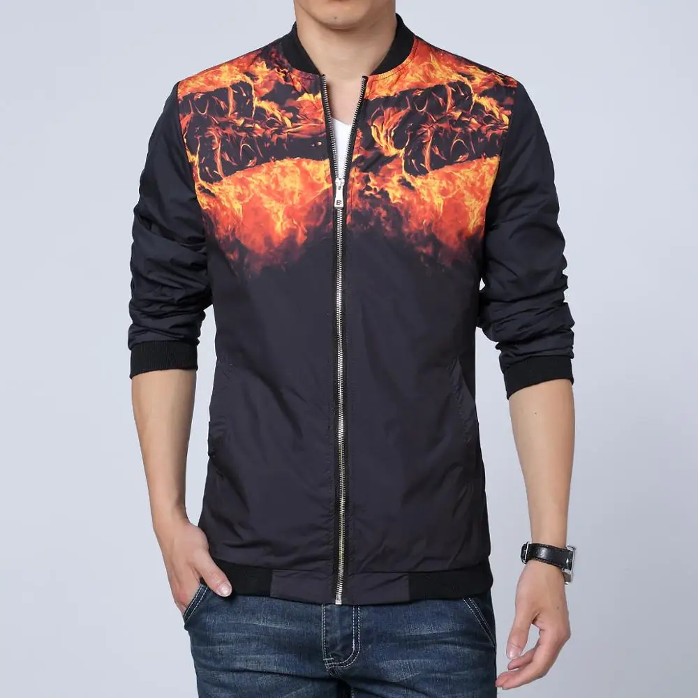Мужская куртка больших размеров фирменная Новинка 2019 уличная куртка-бомбер
