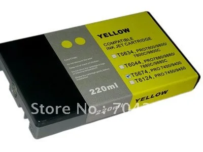 Free shipping ! 8 piece a lots Replace Printer Ink Cartridge With ink And Chip for Eps0n  7800 9800 7800C 9800C Printer inks