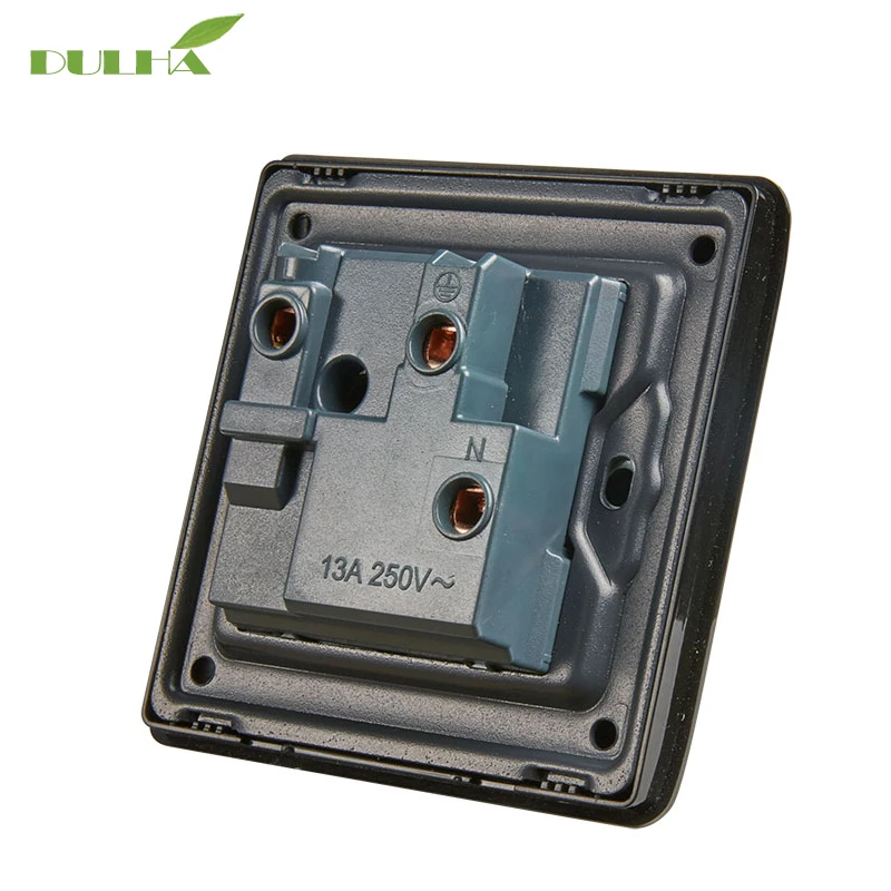 DULHA UK 13A USB Wall Socket 1 Gang Electrical Power Switched With 2 Plug Ports Quick Charger Outlet Port Free Shipping | Обустройство