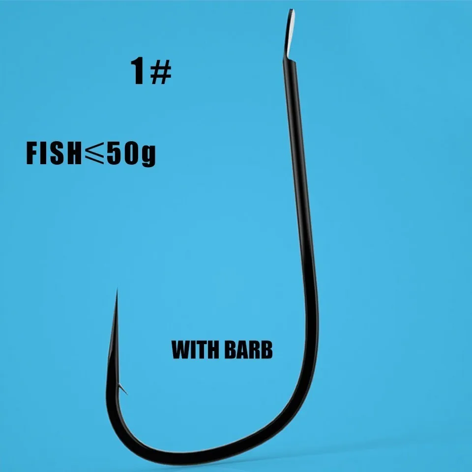 1barb 50 шт./лот, маленькие рыболовные крючки, рыболовные крючки, рыболовные крючки для повседневной рыбалки - Цвет: 1barb