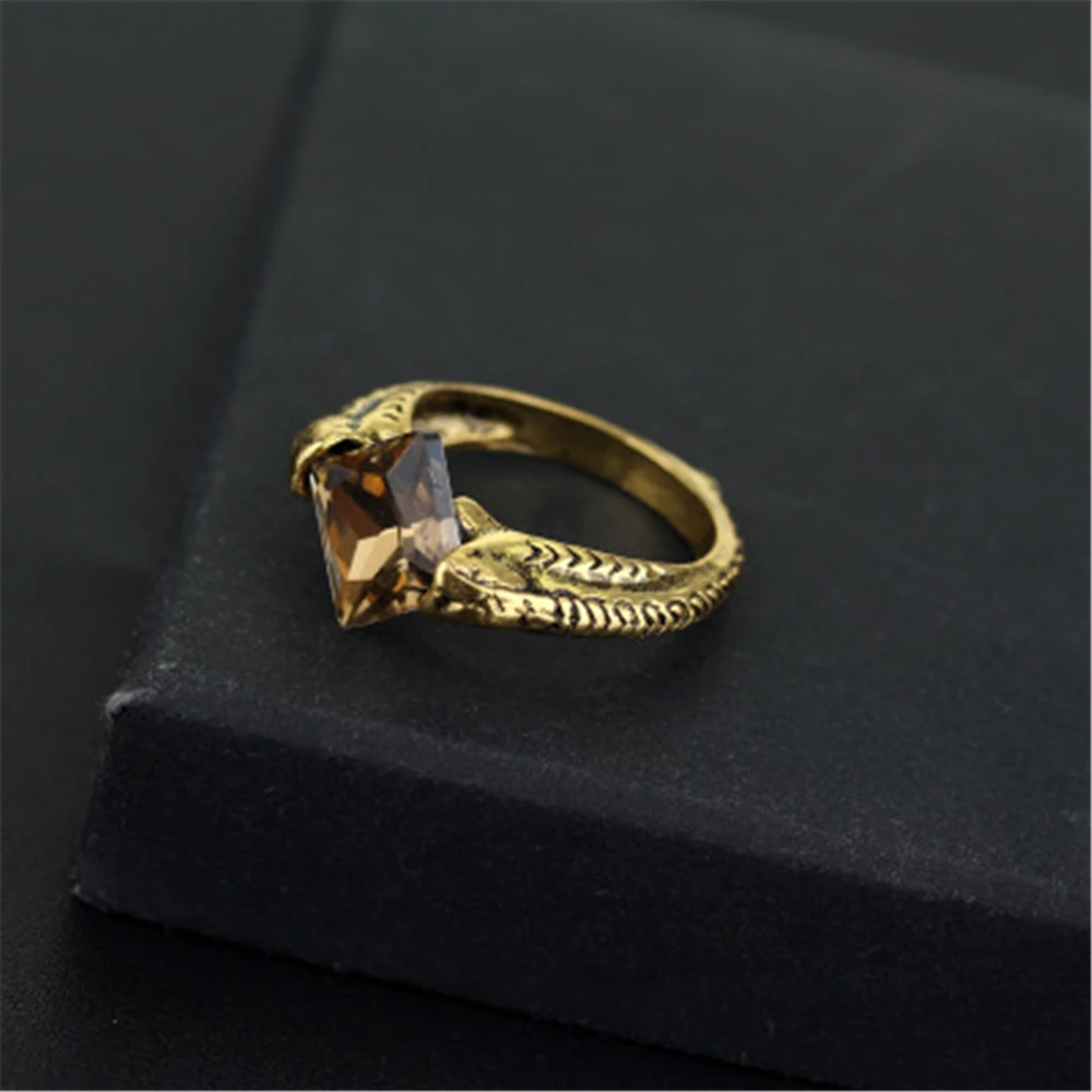 Retro Horcrux Resurrection Stone Ring Deathly Hallows Rings Wizarding World Noble Cosplay Movie Jewelry Christmas New Year Gift | Украшения