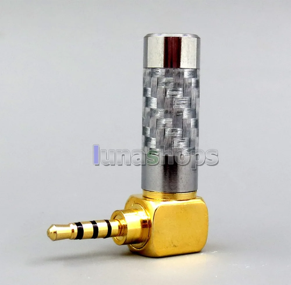 LN006244 L Угол 3 5 мм 2 4 сбалансированный TRRS углеродный адаптер для Astell &amp Kern AK380 AK240 AK100i