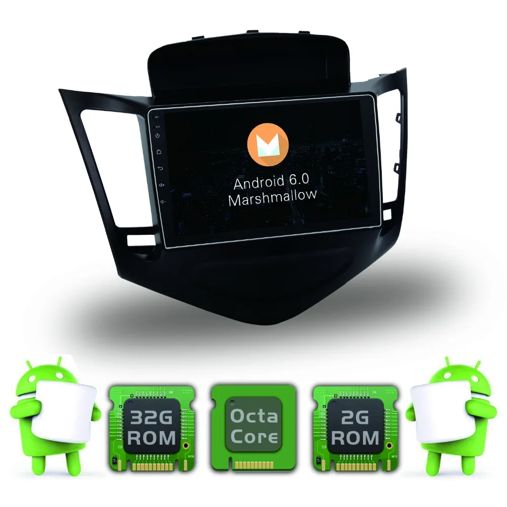 Dasaita 9 &quotAndroid 6.0 автомобиль GPS плеер для Chevrolet Cruze 2008 2015 с Octa core 2 ГБ оперативной