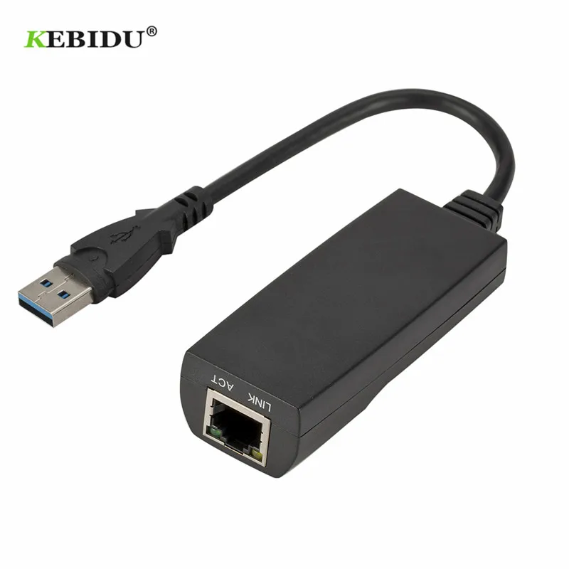 Сетевой адаптер KEBIDU USB 3 0/Gigabit Ethernet RJ45 LAN (100/1000 Мбит/с) высокоскоростной для MacBook Air