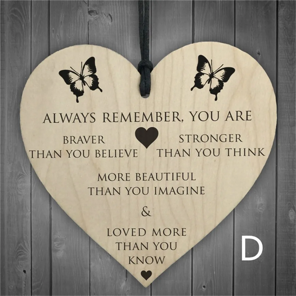 

Wooden Heart-shaped Wood Crafts Novelty Special Use Christmas Home DIY Tree Decorations Friendship Small Pendant Accessories