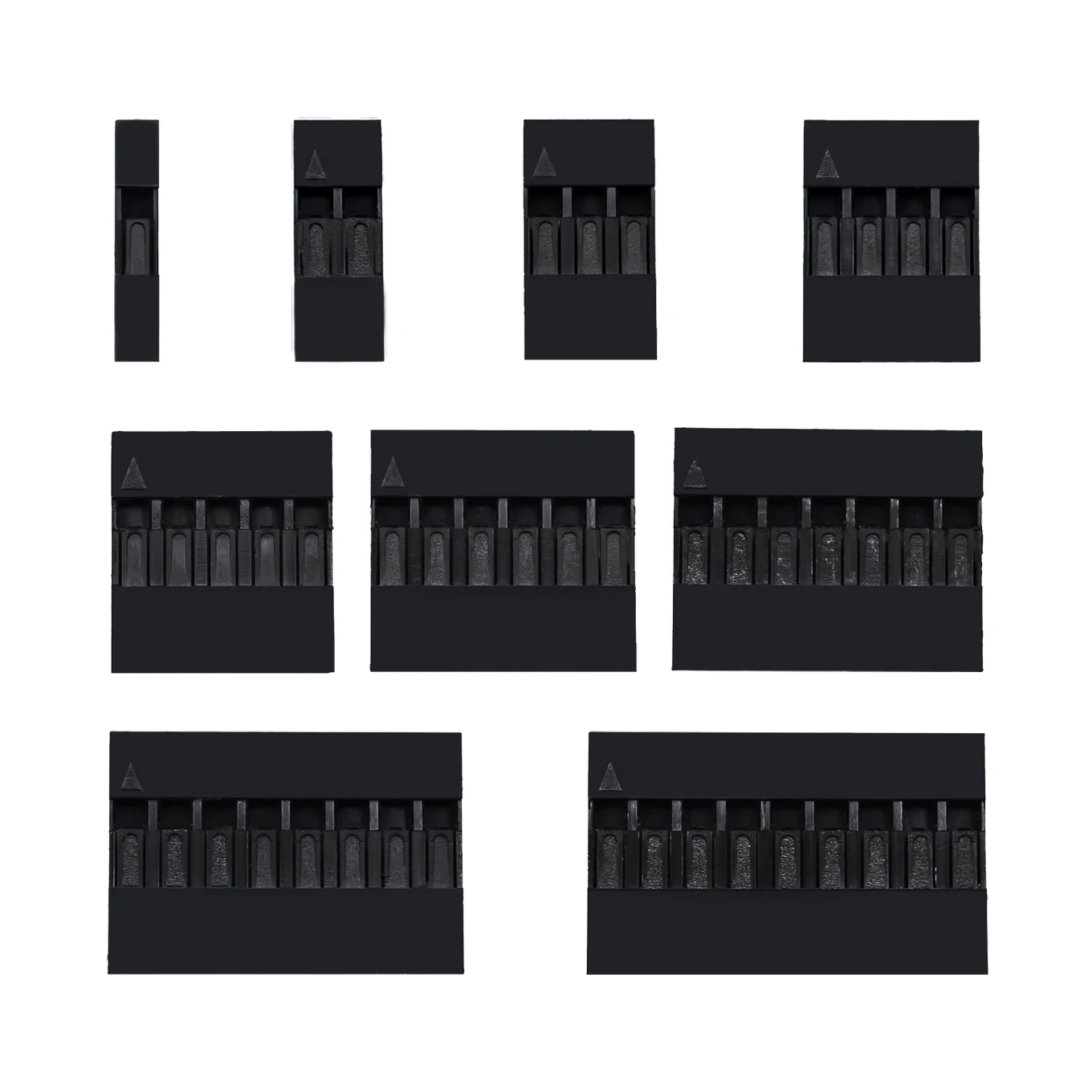 100 Dupont пластиковый корпус 1Pin 2Pin 3Pin 4Pin 5Pin 6Pin 7Pin 8pin 9pin 10pin 2 54 мм разъем 1 P/2 P/3 P/4 P/5 P/6 P/7
