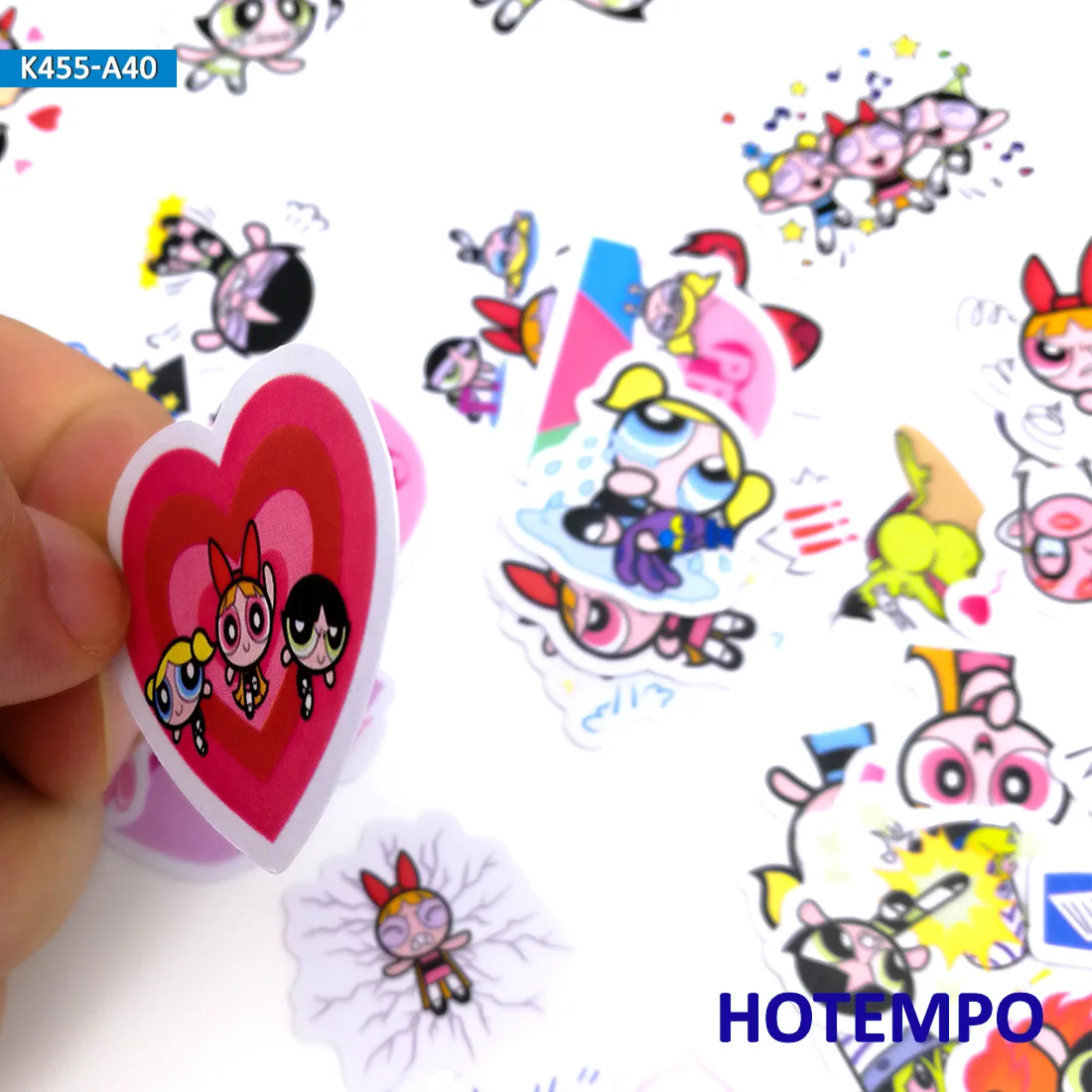 40 шт. милые Powerpuff Стикеры для девочек канцелярские наклейки для скрапбукинга DIY Детские буквы дневник наклейки Pegatinas