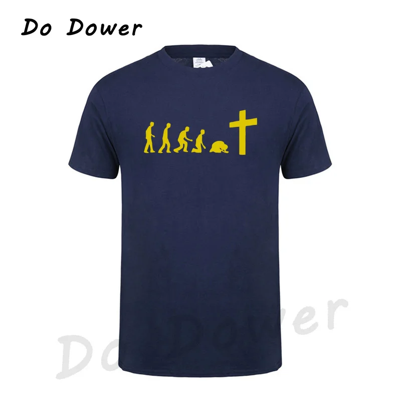 Navy Blue 2 God Is Love Jesus Is Wonderful Team Jesus Evolution Real men Pray футболка христианский Иисус религиозная вера Христос Футболка - Цвет: Navy Blue 2