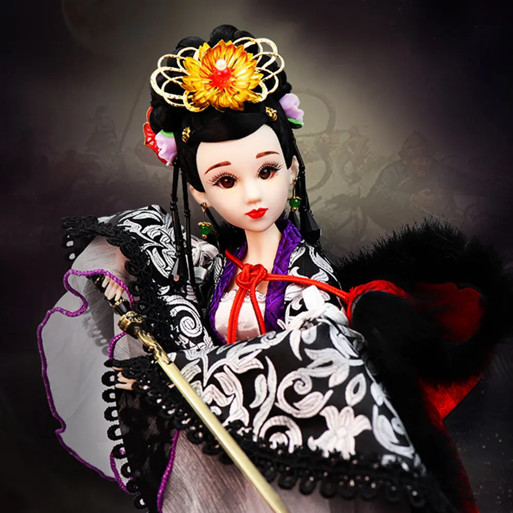 Шарм Fortune Days East древняя кукла костюм 1/6 как куклы BJD Liang Hongyu с макияжем 14 шарнирное