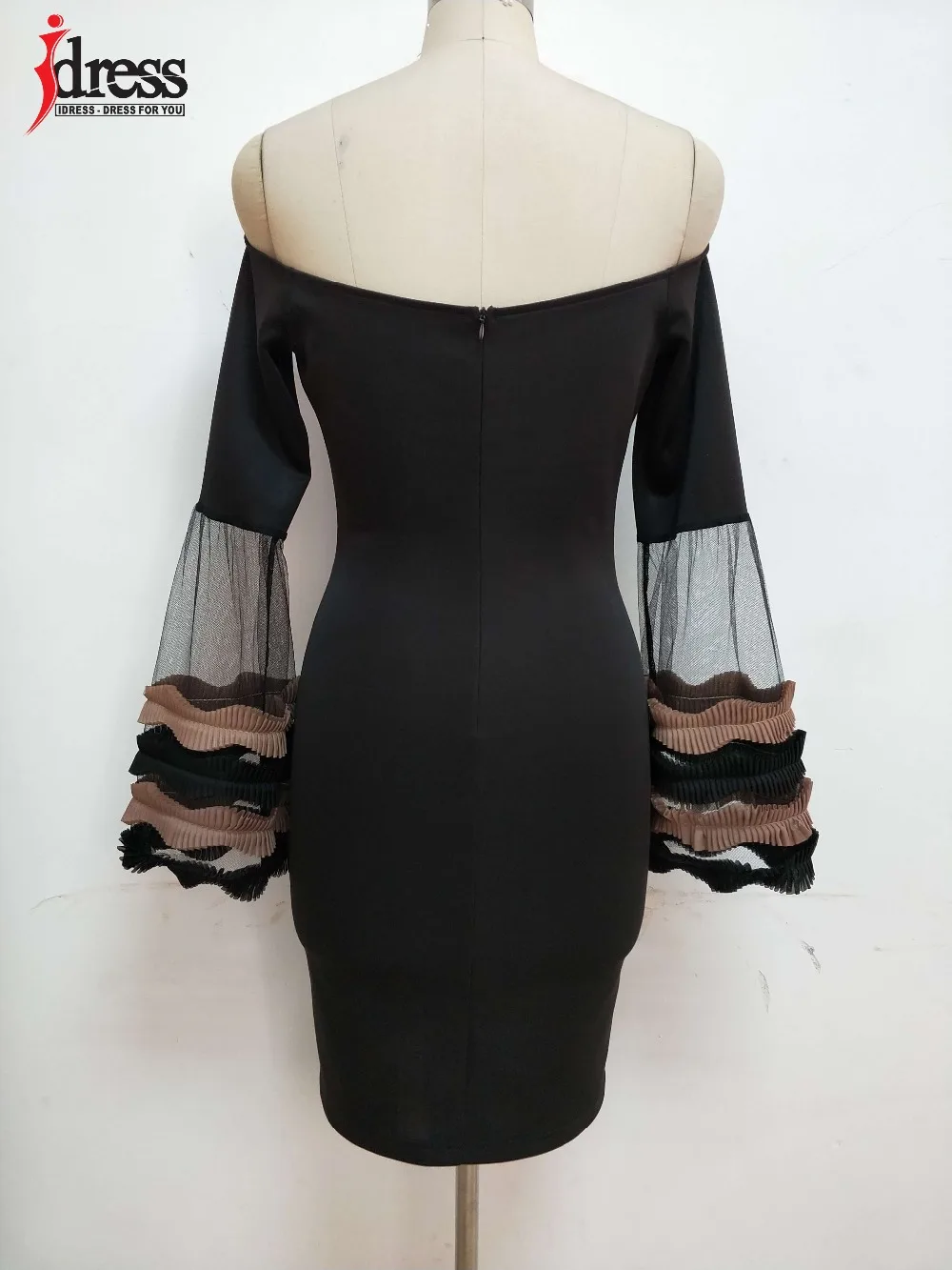 IDress 2018 одежда сексуальные черные/розовые Осенние вечерние элегантные женские с