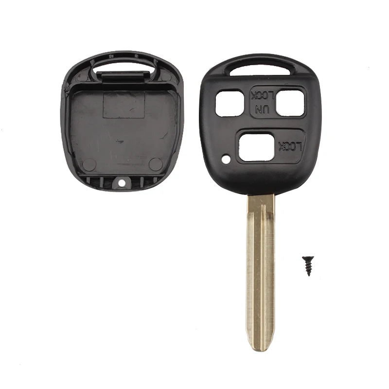 3 кнопки дистанционного ключа оболочки для TOYOTA Avensis Corolla Yaris Auris Uncut Заготовка замка
