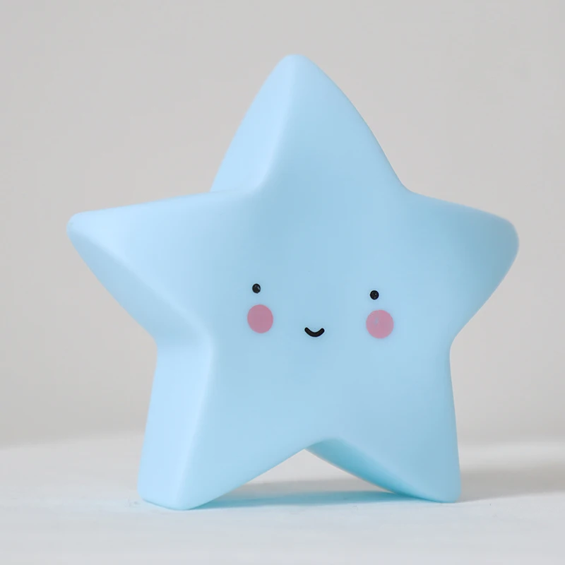 Stars Blue Облака, месяц звезды Солнце Новинка огни детская спальня люминесцентные игрушки декоративные огни для кормления Новинка лампа подарки - Цвет: Stars Blue