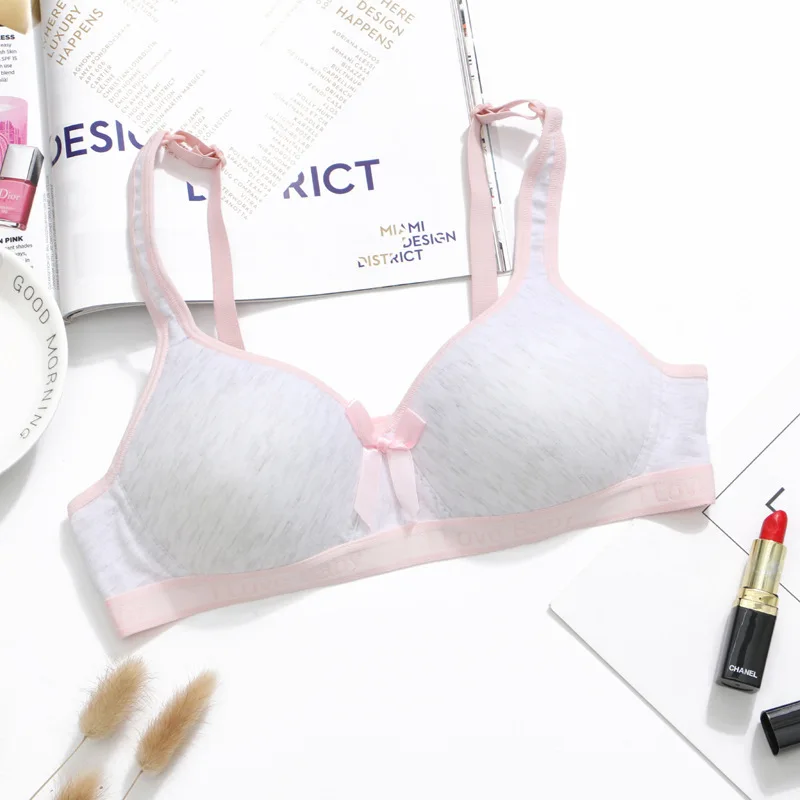 Тренировочные бюстгальтеры для подростков детское нижнее белье с бантиком