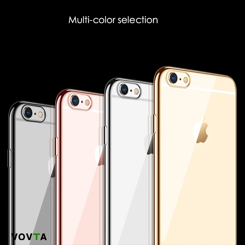 VOVTA 5s для iPhone 6 s e 5 чехол из прозрачного силикона милые мягкие Роскошные Чехлы