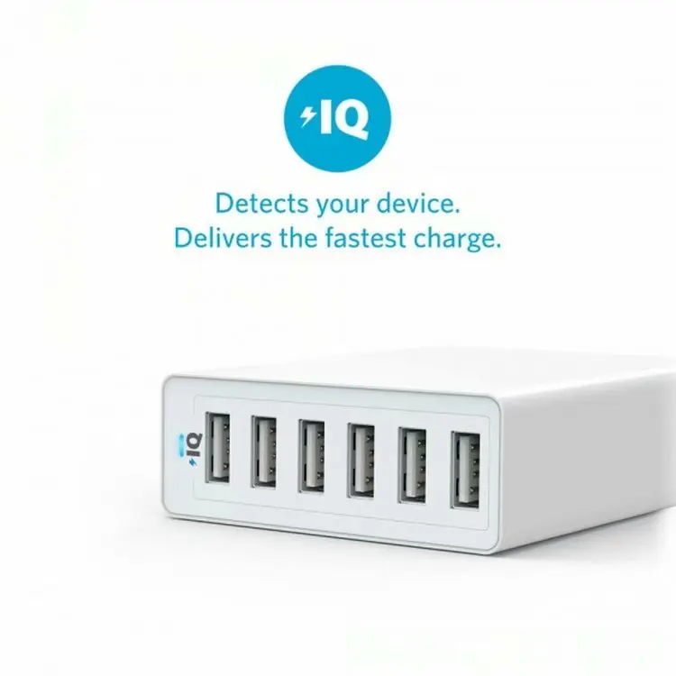 Сетевое зарядное устройство с 6 USB портами 1 5 м 50 Вт В 10 А|Зарядные устройства| |
