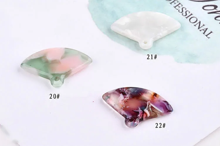 South Korea small fresh environmental protection acetic acid fan pendant material DIY earring earrings accessories | Украшения и