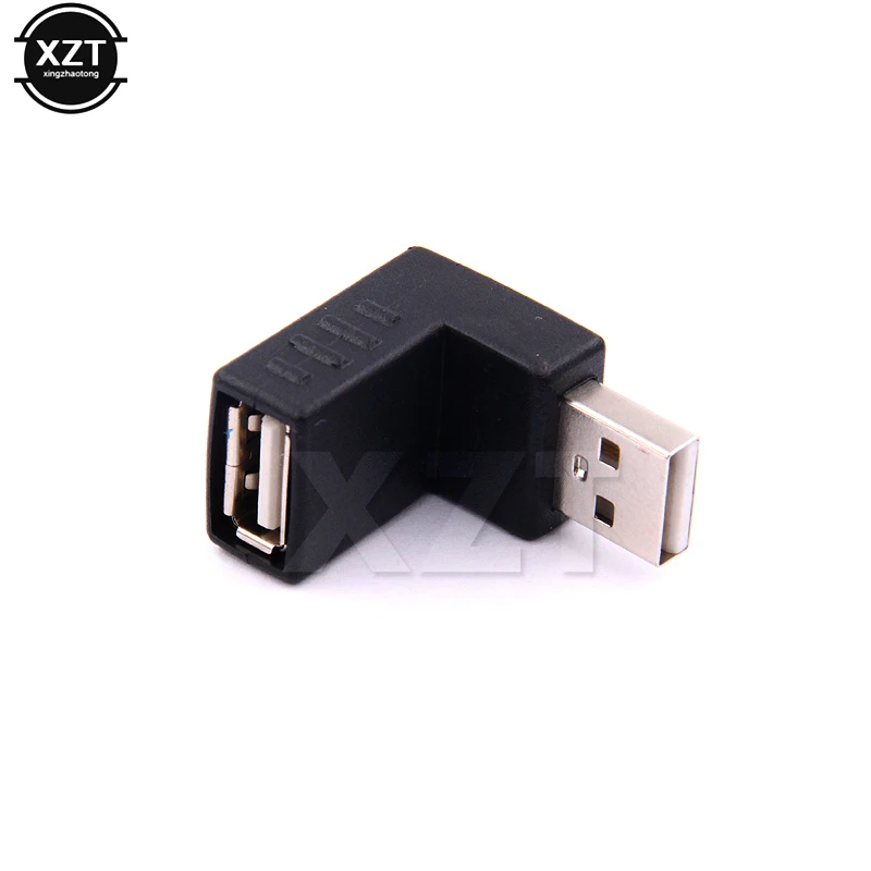 1 шт. 90 градусов прямоугольный USB 2 0 конвертер Папа-мама разъем для ноутбука ПК под