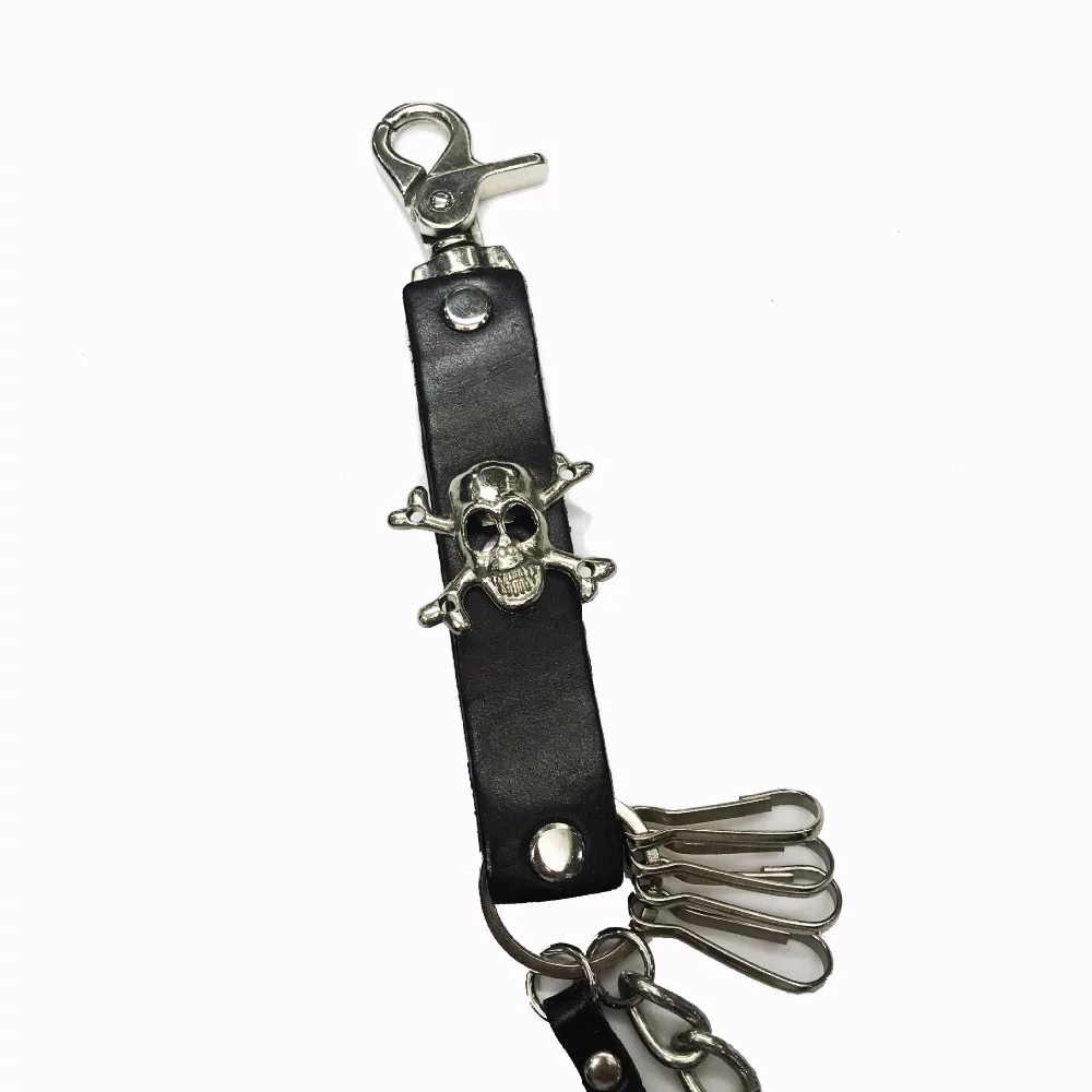 Байкер кошелек цепи череп велосипед ремень в стиле панк-рок Нержавеющая сталь