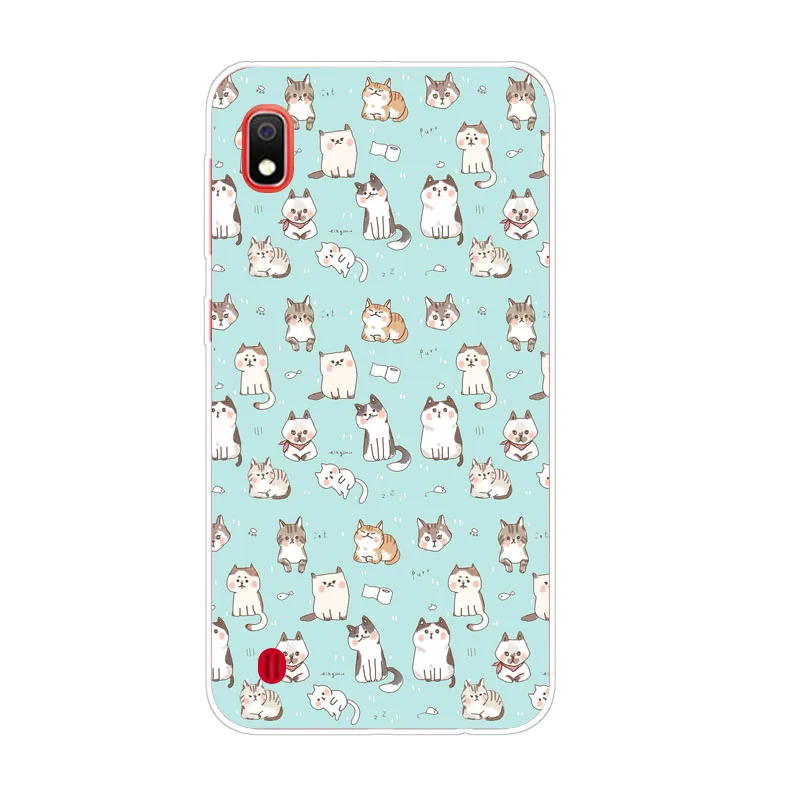 Чехол для Samsung galaxy A10 силиконовая Мягкая задняя крышка из ТПУ с изображением милых