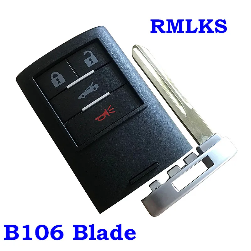 Сменный Корпус Ключа подходит для CADILLAC CTS XLR Smart Remote Key чехол Fob 4 кнопки|Ключ от