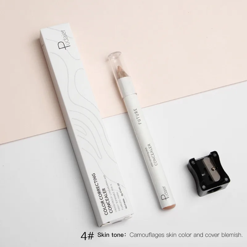 Color 04 Pudaier 1PC 8 Colors Perfect Concealer Pencil Contouring Makeup Waterproof Cream Concealer With Sharpener Say Goodbay To Defect - Цвет: Color 04