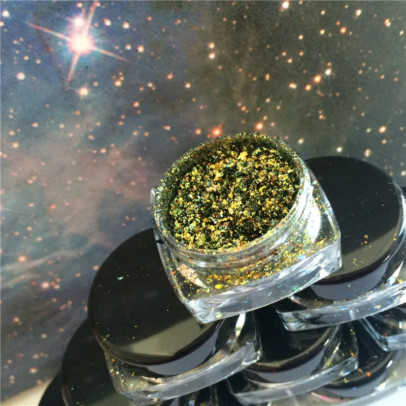 Оптовая продажа 20 коробок искусственные хлопья с эффектом хромированный порошок