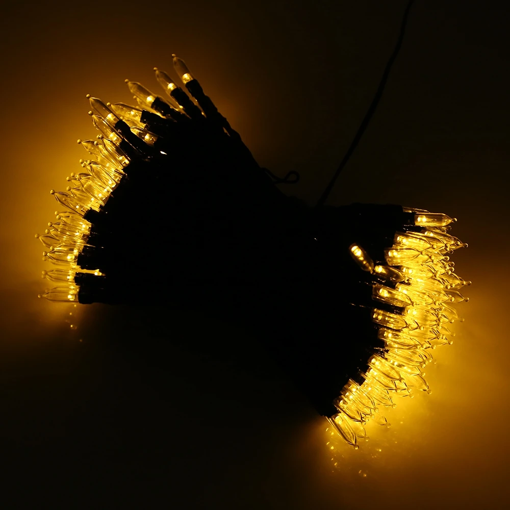 

IR Remote Control 21M 200 LED Outdoor Christmas Fairy Lights Warm White Waterproof Battery Power LED String Lights Starry Light