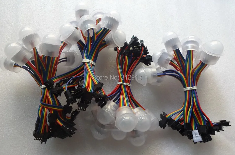 26 мм Диаметр WS2801 СВЕТОДИОДНЫЙ пиксельный модуль 1 шт. 5050 SMD RGB LED DC5V вход матовая