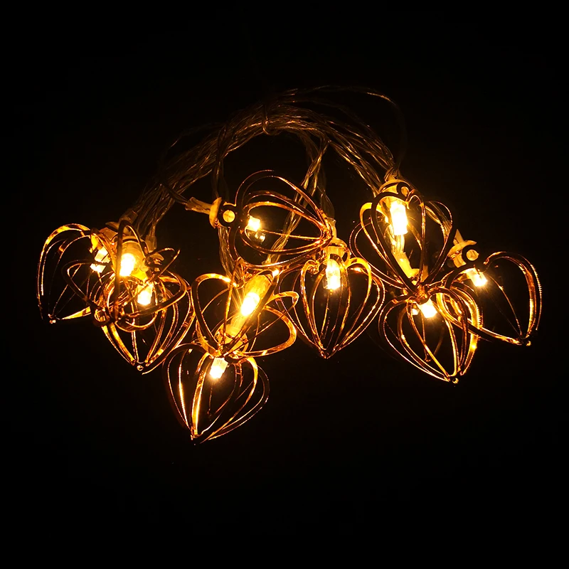 10/20/40/80 LED Holiday Light Lover Heat 3D Decorative Lamp Roon Indoor Decoration Party wedding Fairy Lights IY301225 | Лампы и