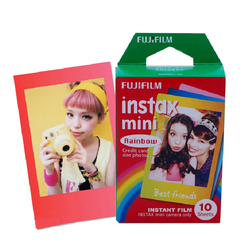 Geniune Fujifilm Intax Mini 8 пленка Fuji моментальная Радужная фотобумага 10 листов для 50s 7s 90 25