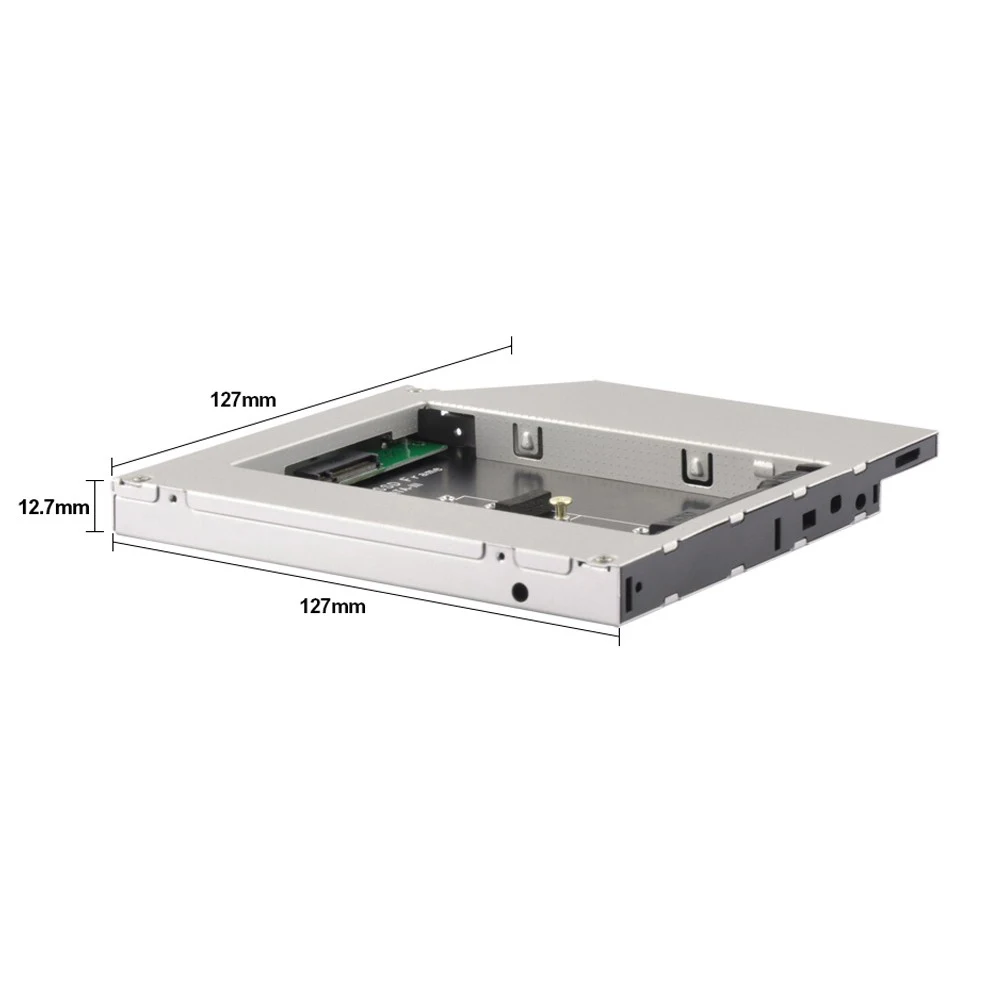 Sunдолина 12 7 мм 2 й HDD Caddy 5 &quotHDD Чехол алюминиевый Поддержка ТБ SATA 3 NGFF M.2 SSD для