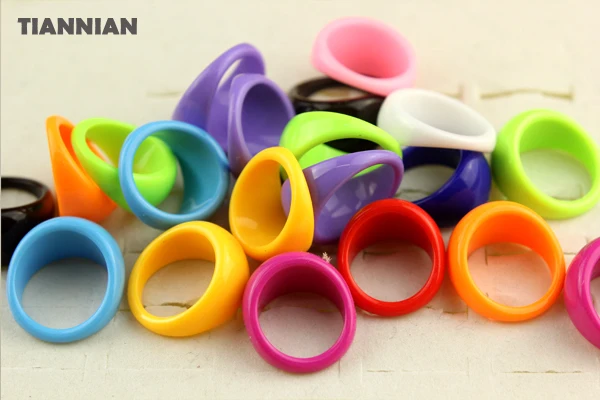 10 шт оптом много разные Яркие Цвета Смола Lucite массивное кольцо ювелирные изделия