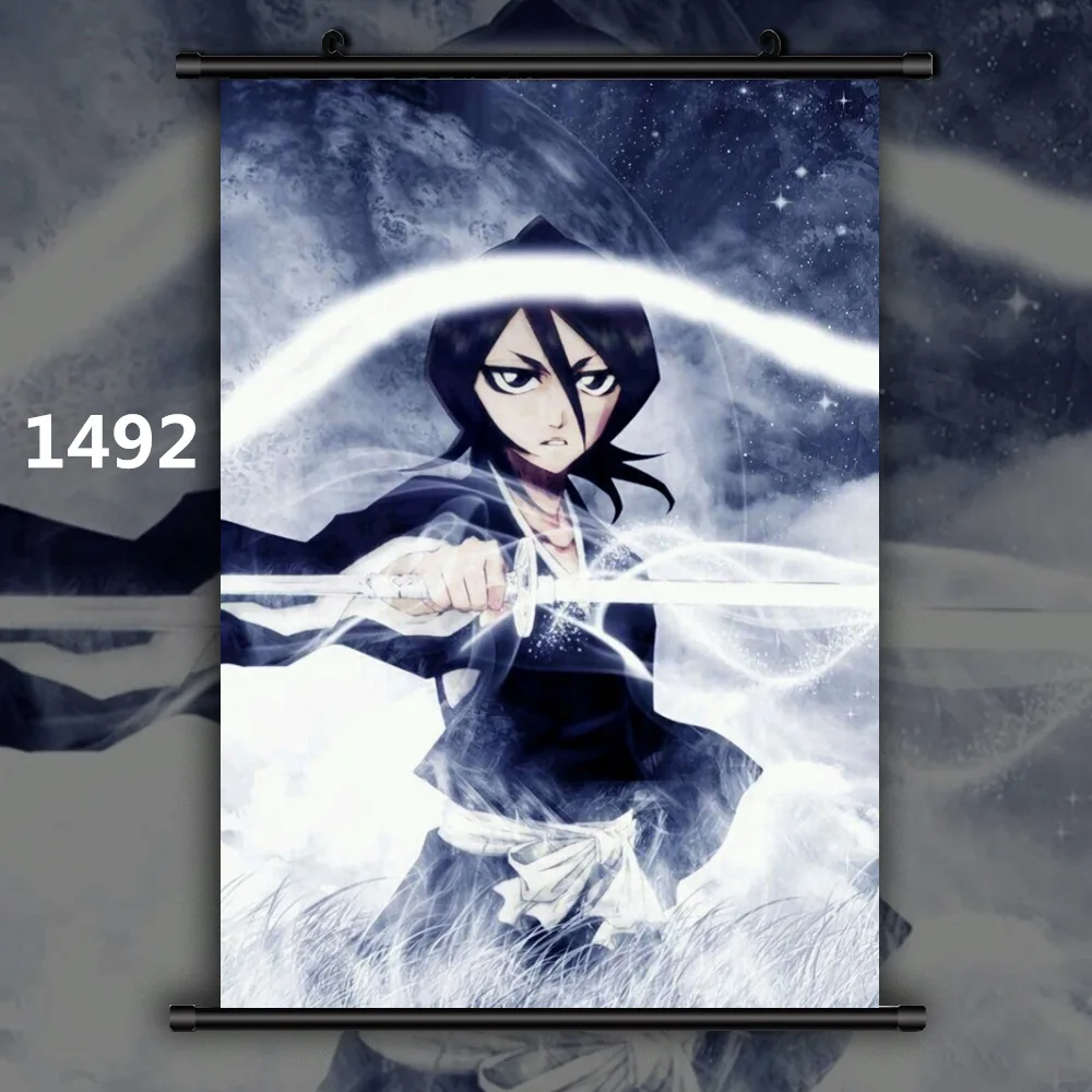 1492 Bleach коллекции Rukia Aizen Ichigo Renji Аниме Манга настенный плакат свиток F - Цвет: 1492