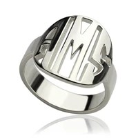ailin personalized monogram ring circle letters ring 925 sterling silver custom initials ring women men jewelry gifts christmas