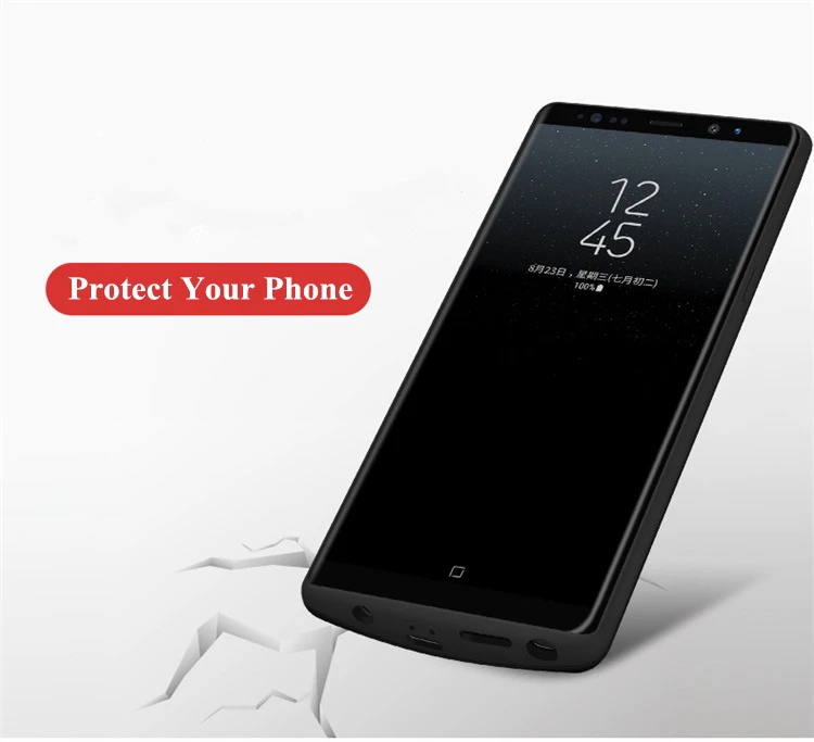 2а Быстрая зарядка для samsung Galaxy Note 8 чехол для аккумулятора 6500 мАч чехол для внешнего зарядного устройства внешний аккумулятор для samsung Note 8 чехол для аккумулятора